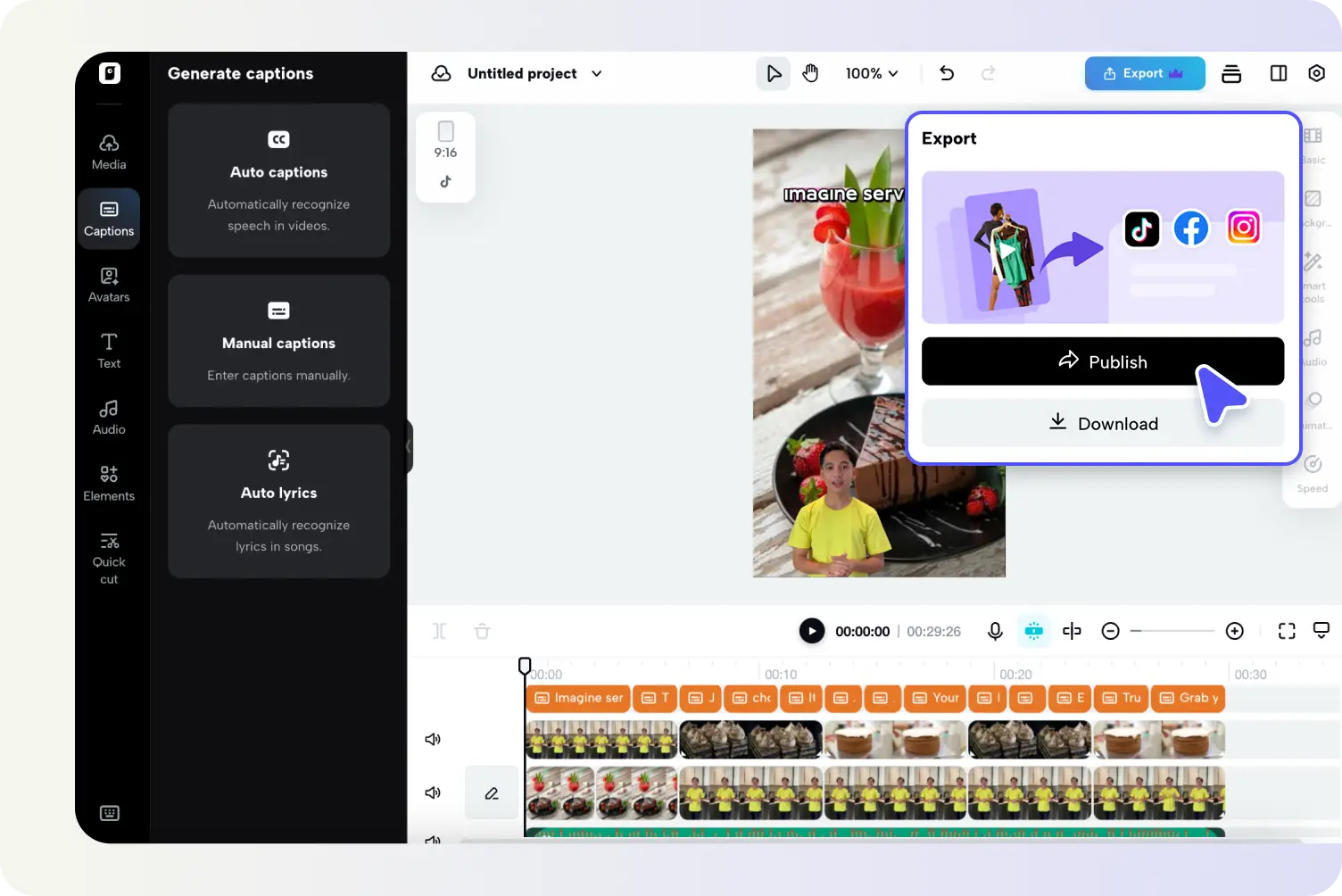Ouvrir le Générateur de vidéos