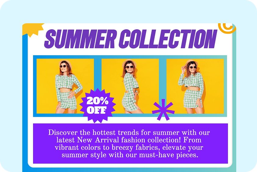 Design personal events and business promos