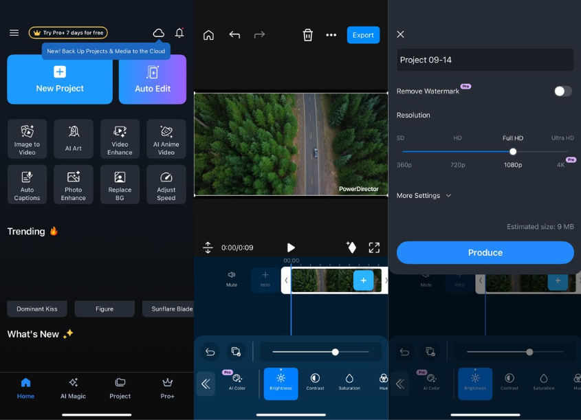 Interface of CyberLink - an easy to use free video editor on Reddit