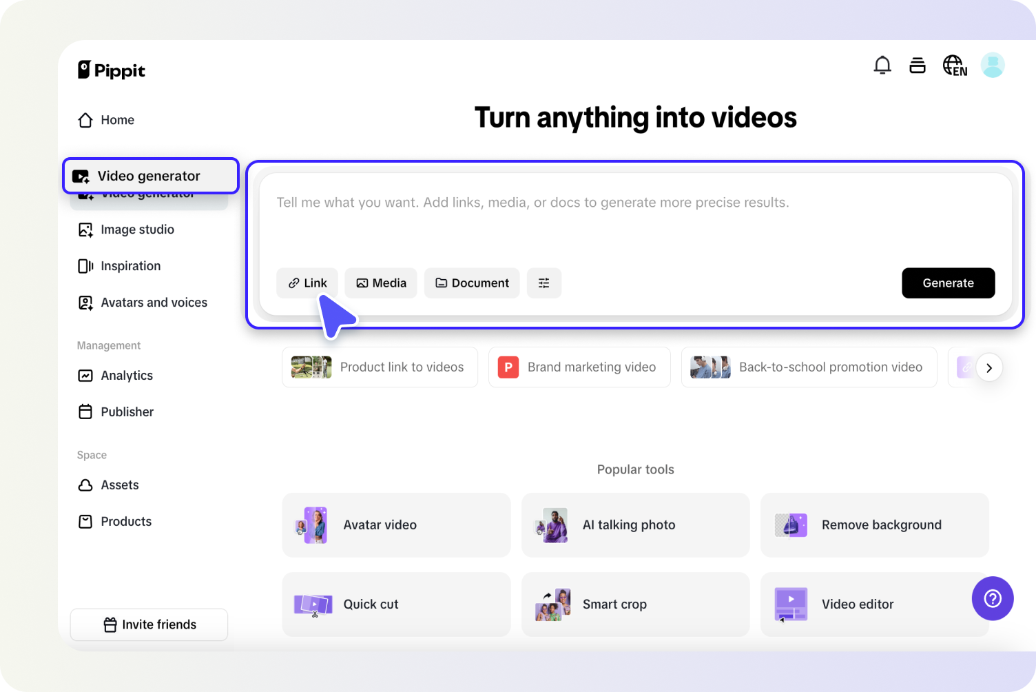 Begin by uploading your images