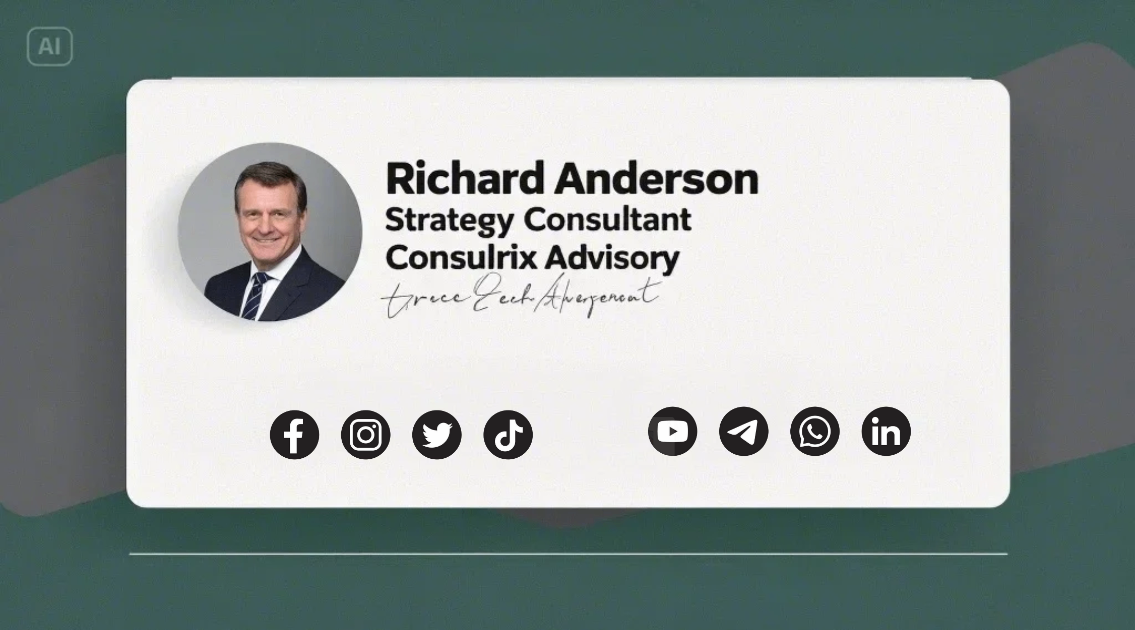 Management enterprise signature