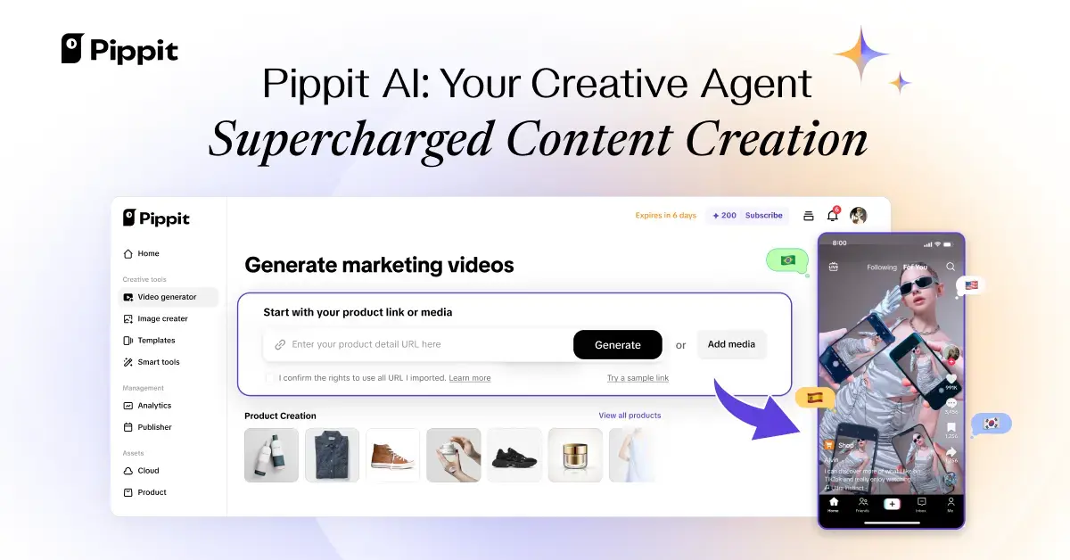 Shoe transition video maker cover image for Pippit product reveal reels