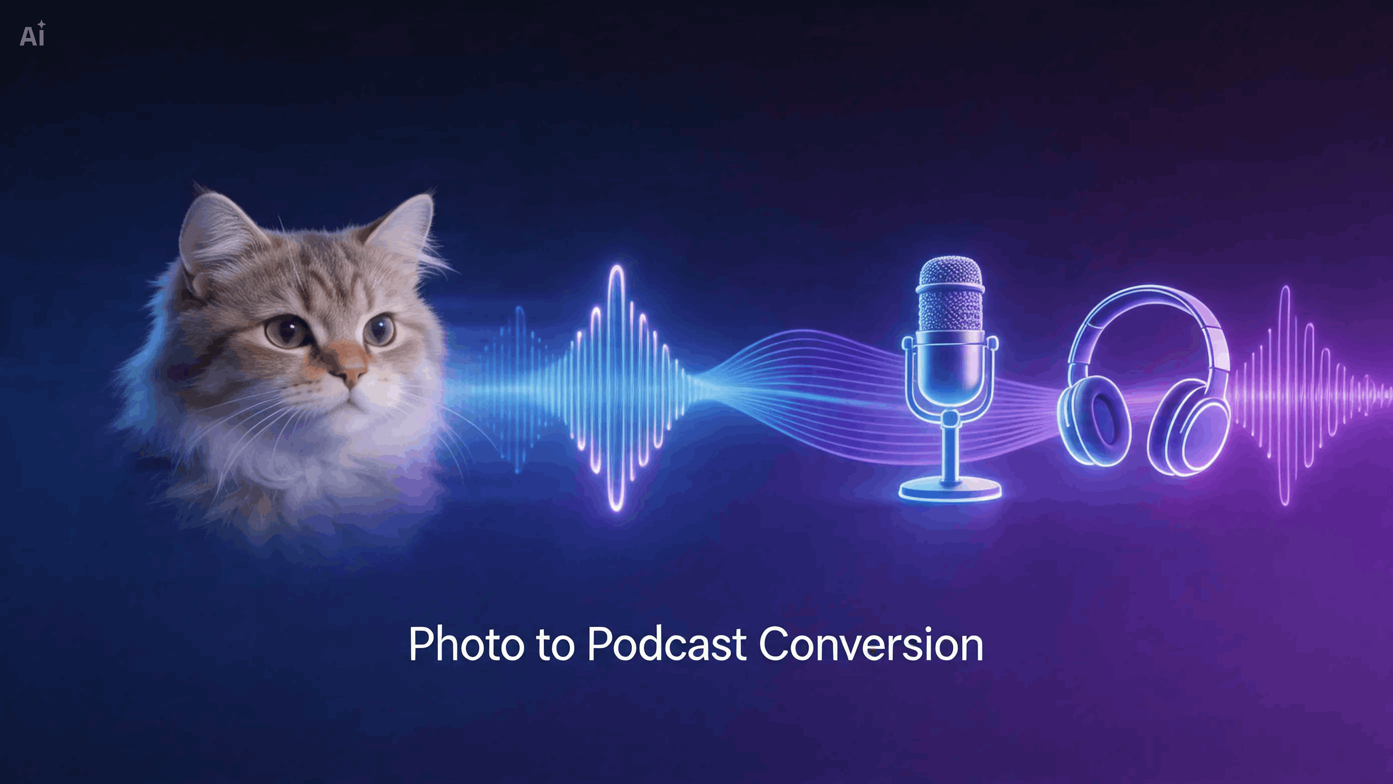 Conversion photo en podcast