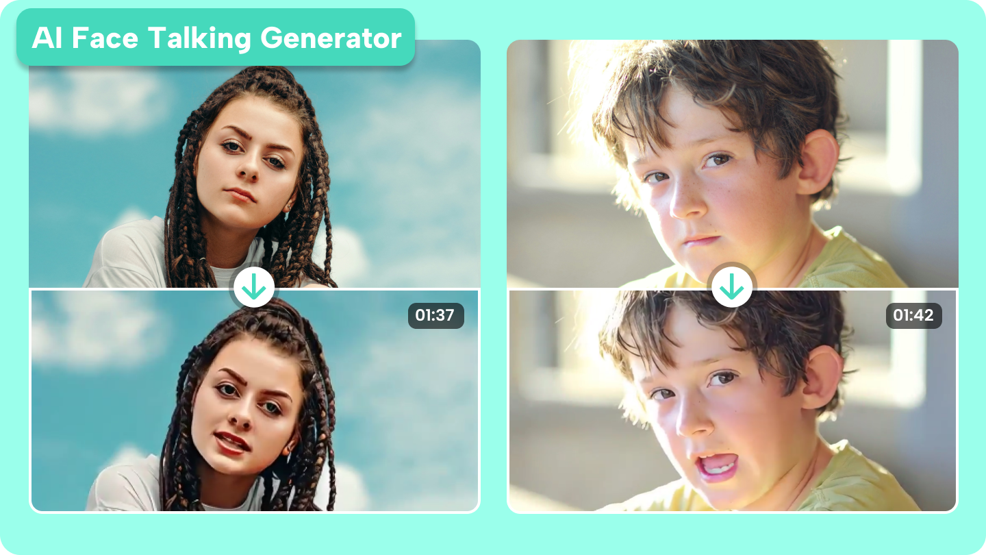 ai ansikte prata generator
