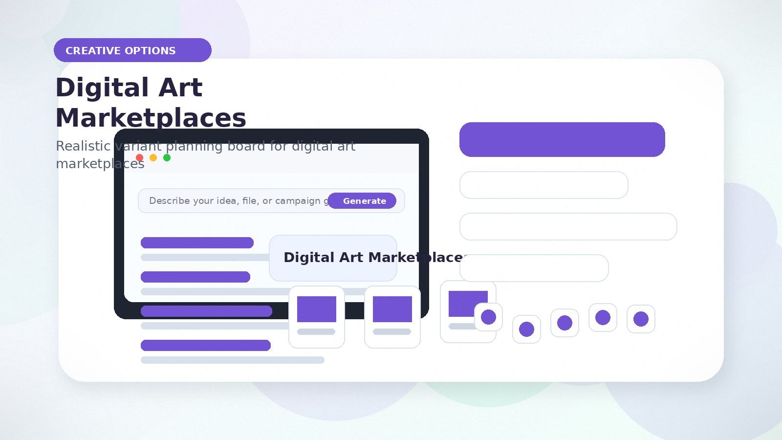 Digital Art Marketplaces realistic creative options visual for digital art marketplaces