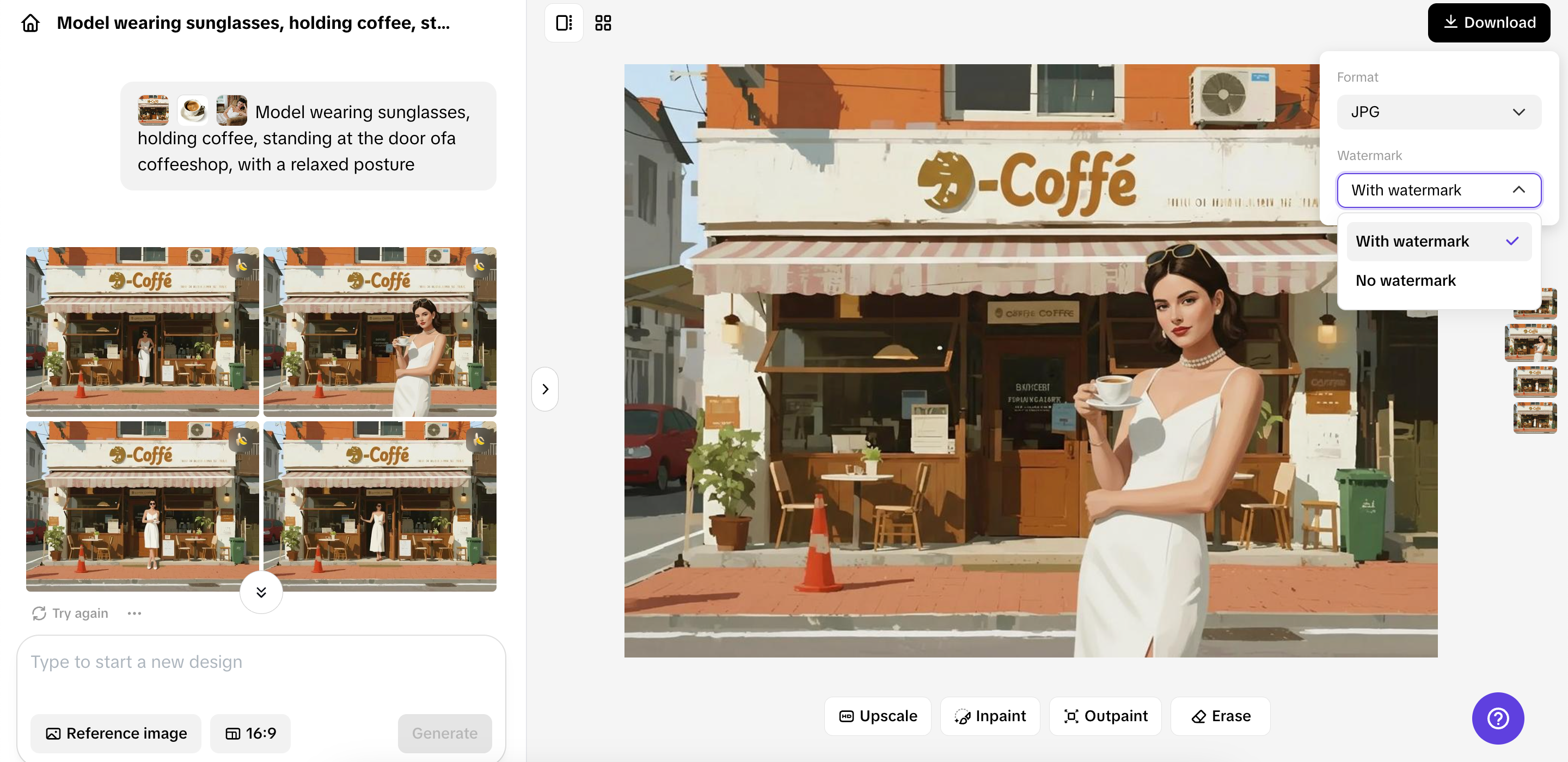 Export and share your image
