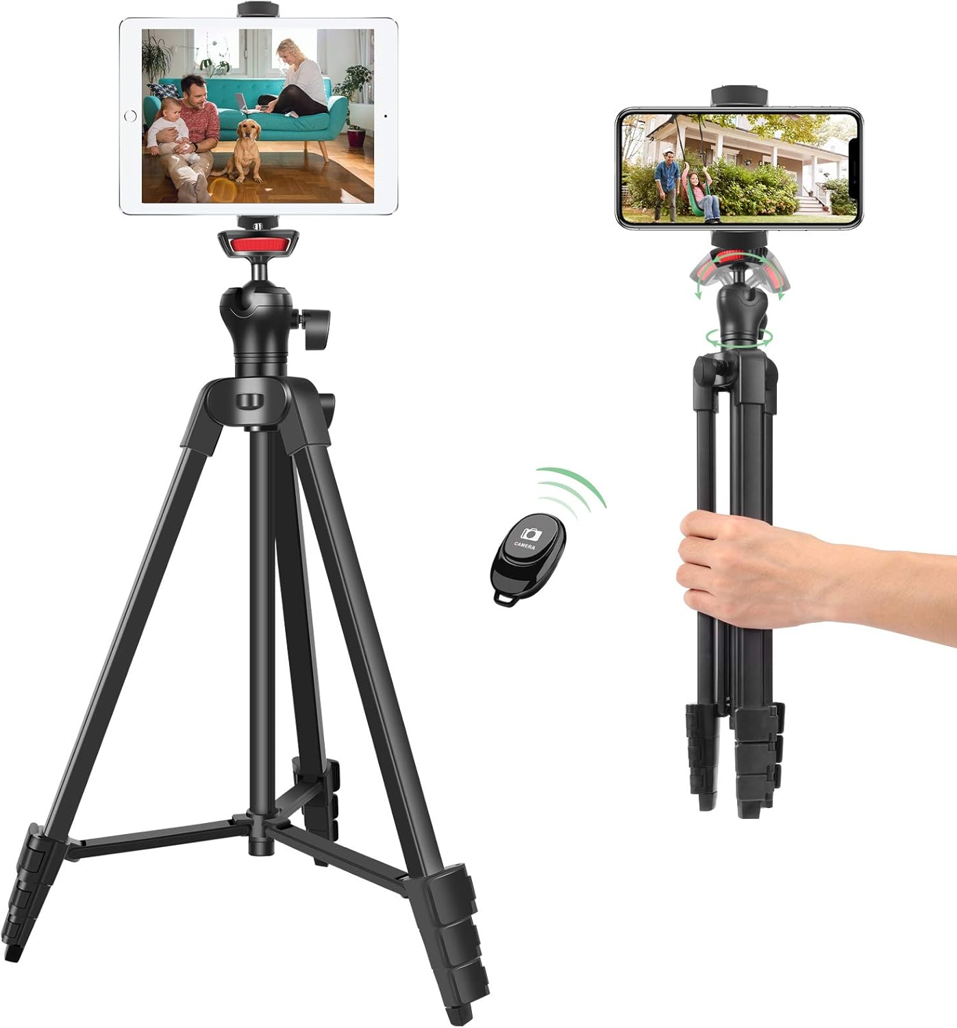 Image of an adjustable tripod - best stand for stable video framing