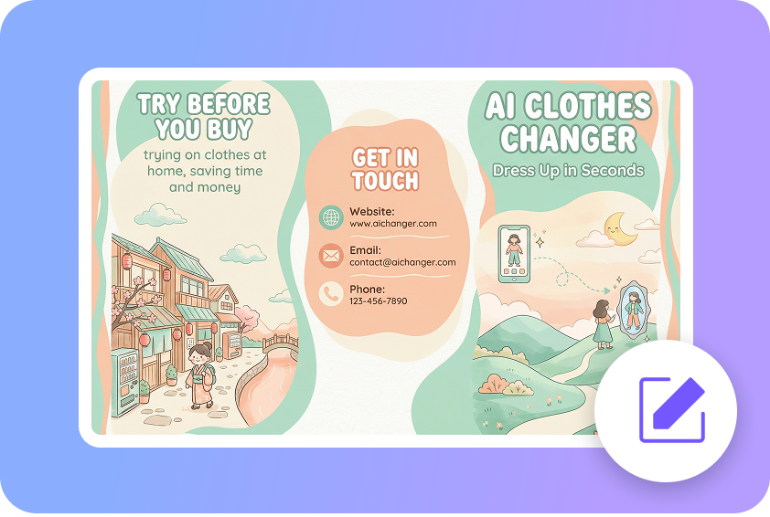 Snabbt skapa broschyrer online