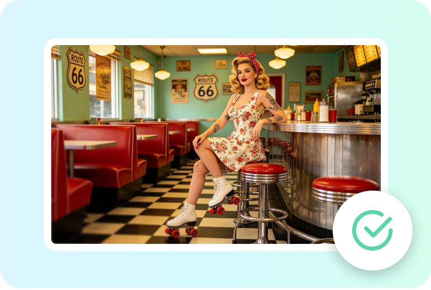 Create a styled photoshoot look without a studio