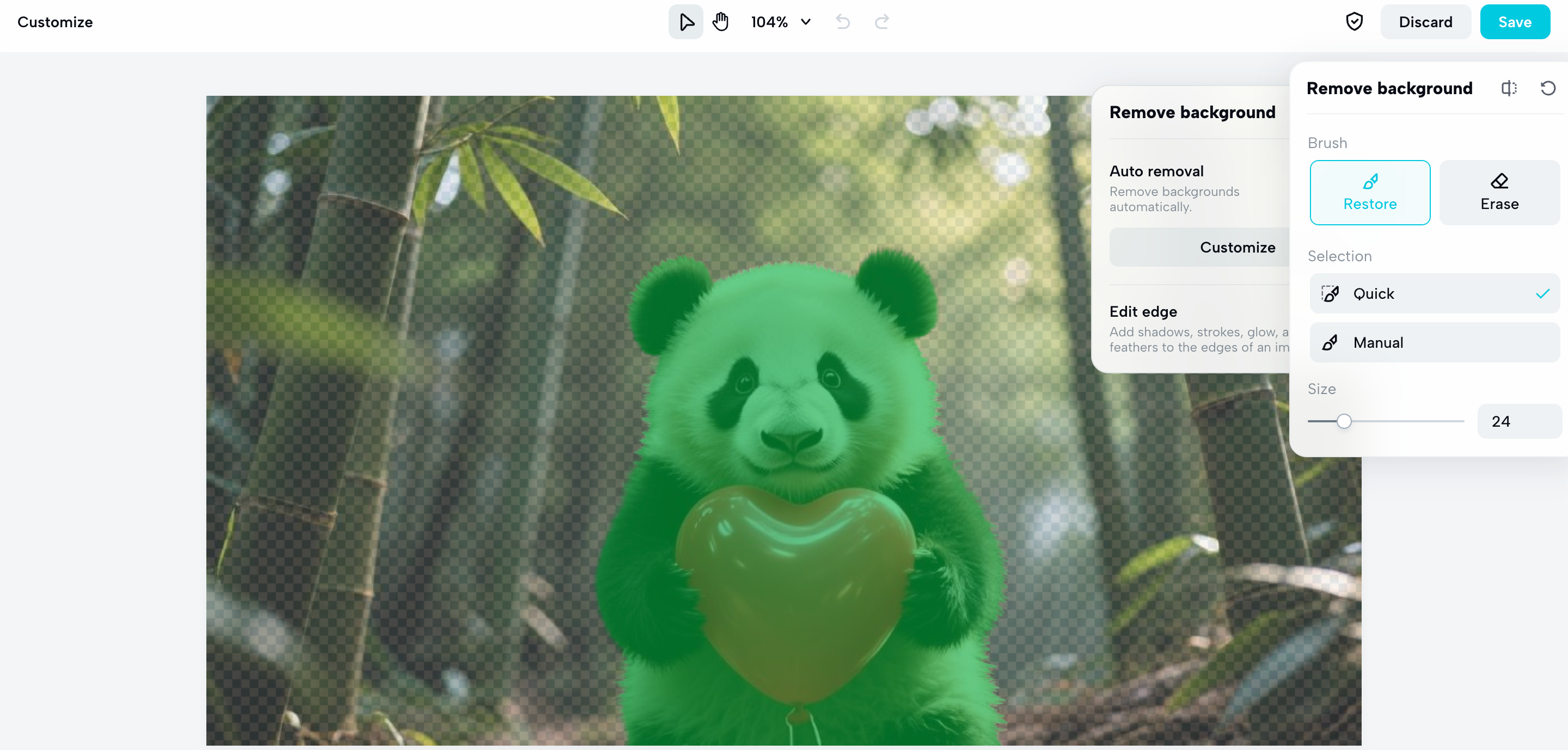 Edição de plano de fundo