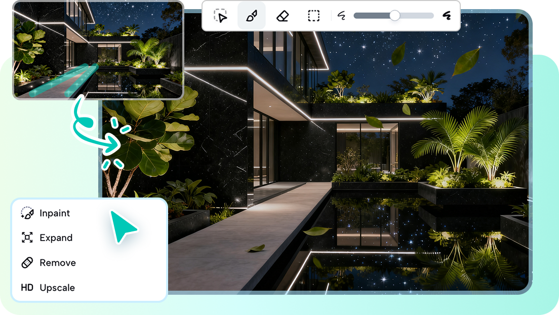 Refine the design with AI-powered editor