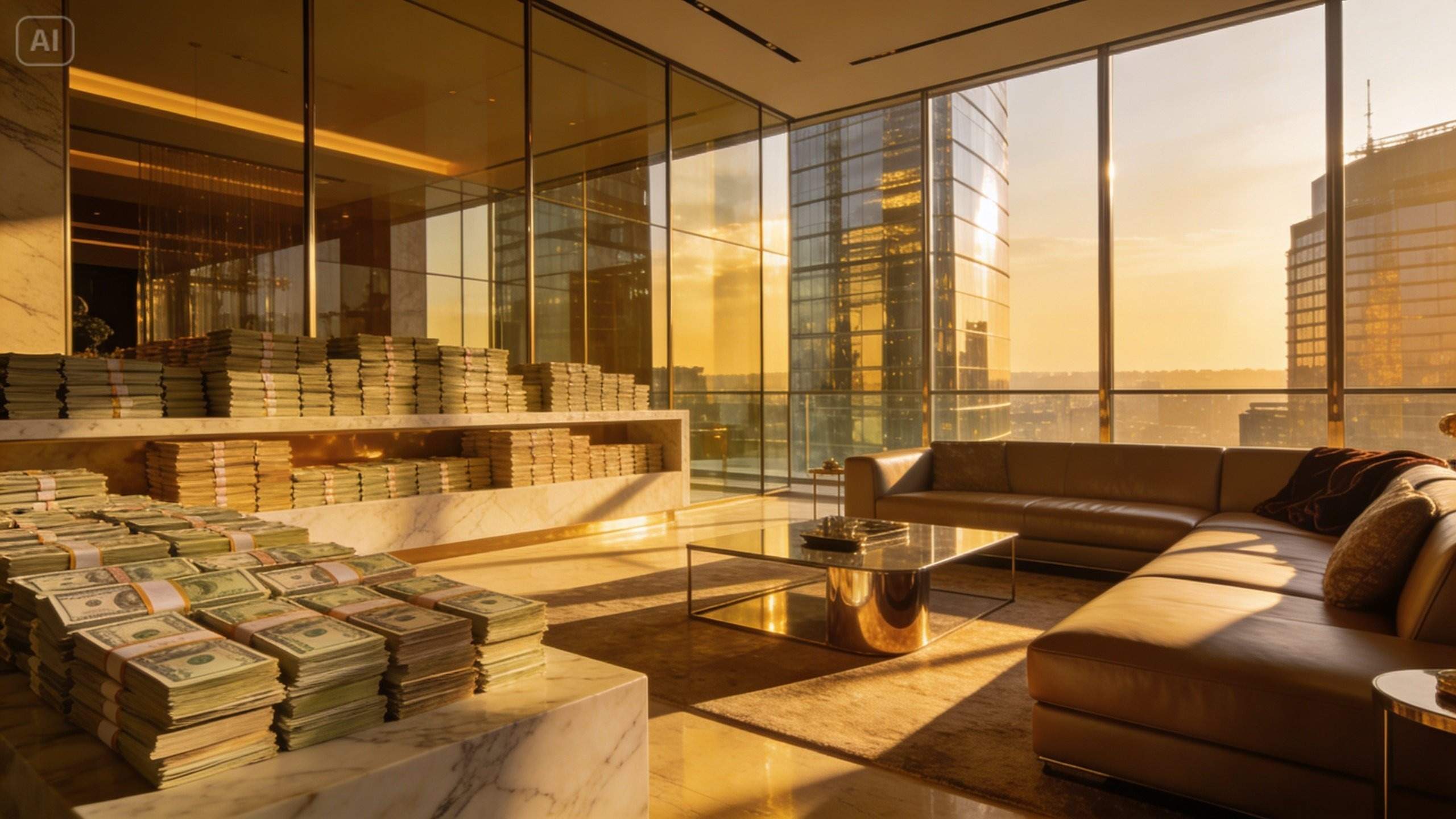 luxury money lifestyle AI photo prompts