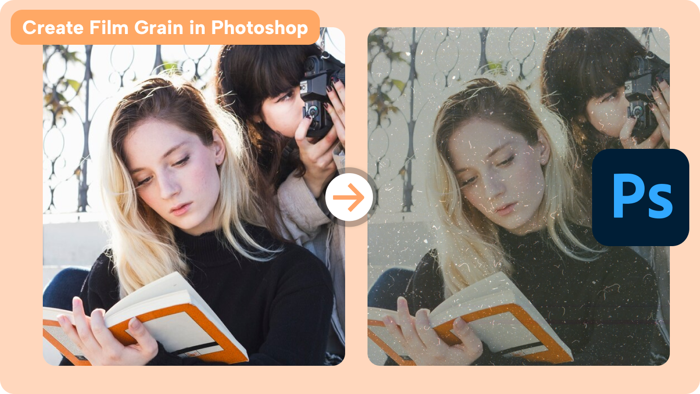 add film grain photoshop