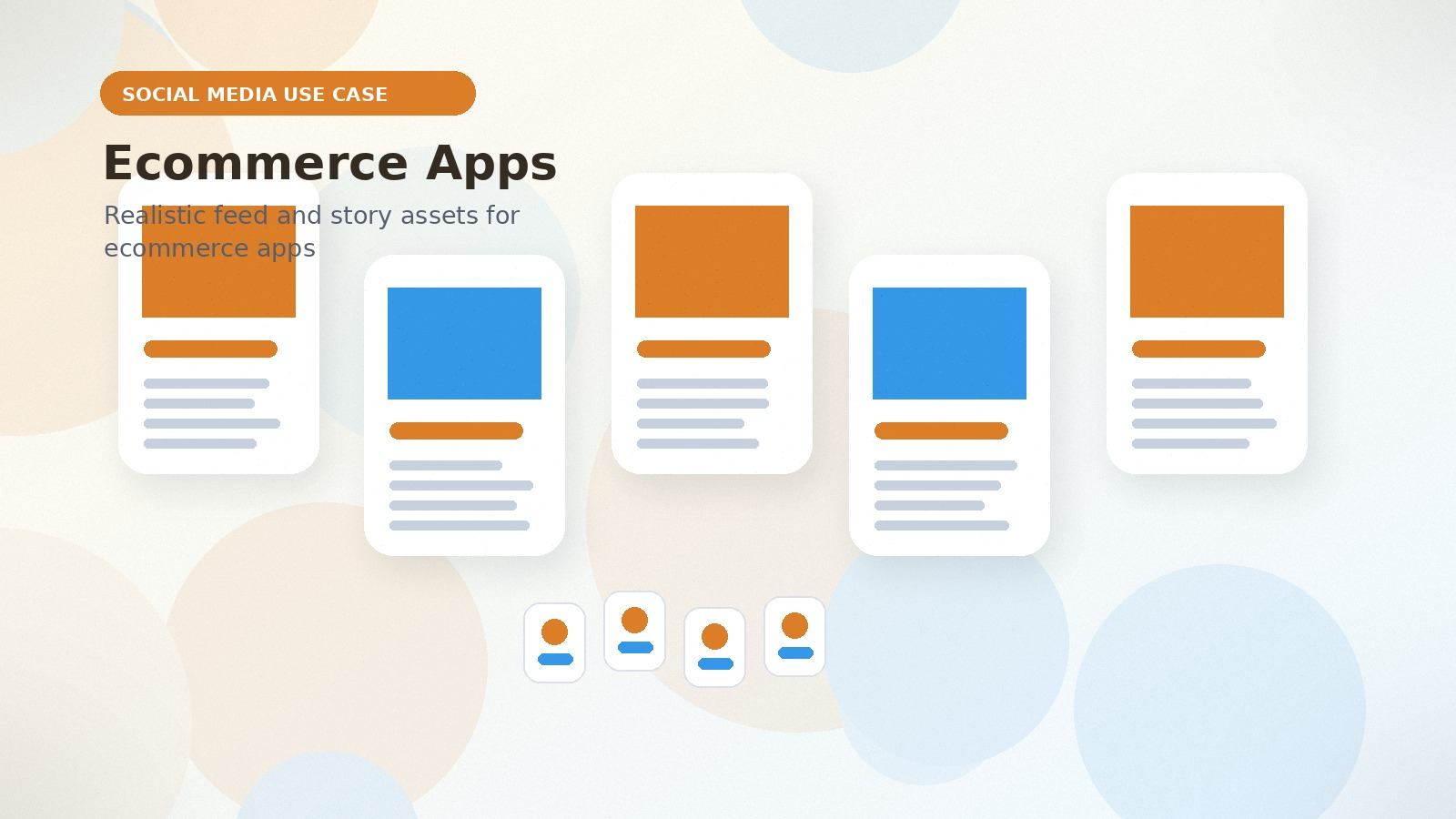 Ecommerce Apps realistic social media use case visual for ecommerce apps