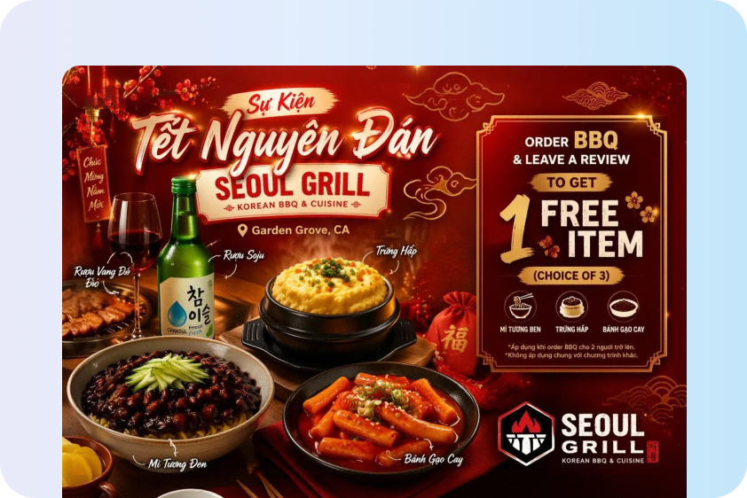 Food advertisement design