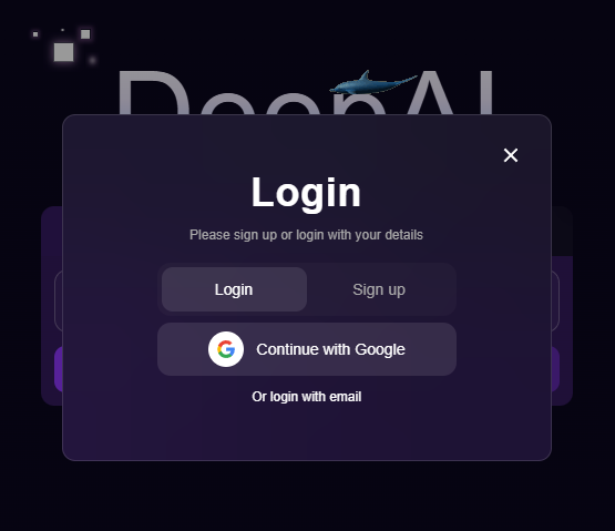 Accessing the DeepAI image generator