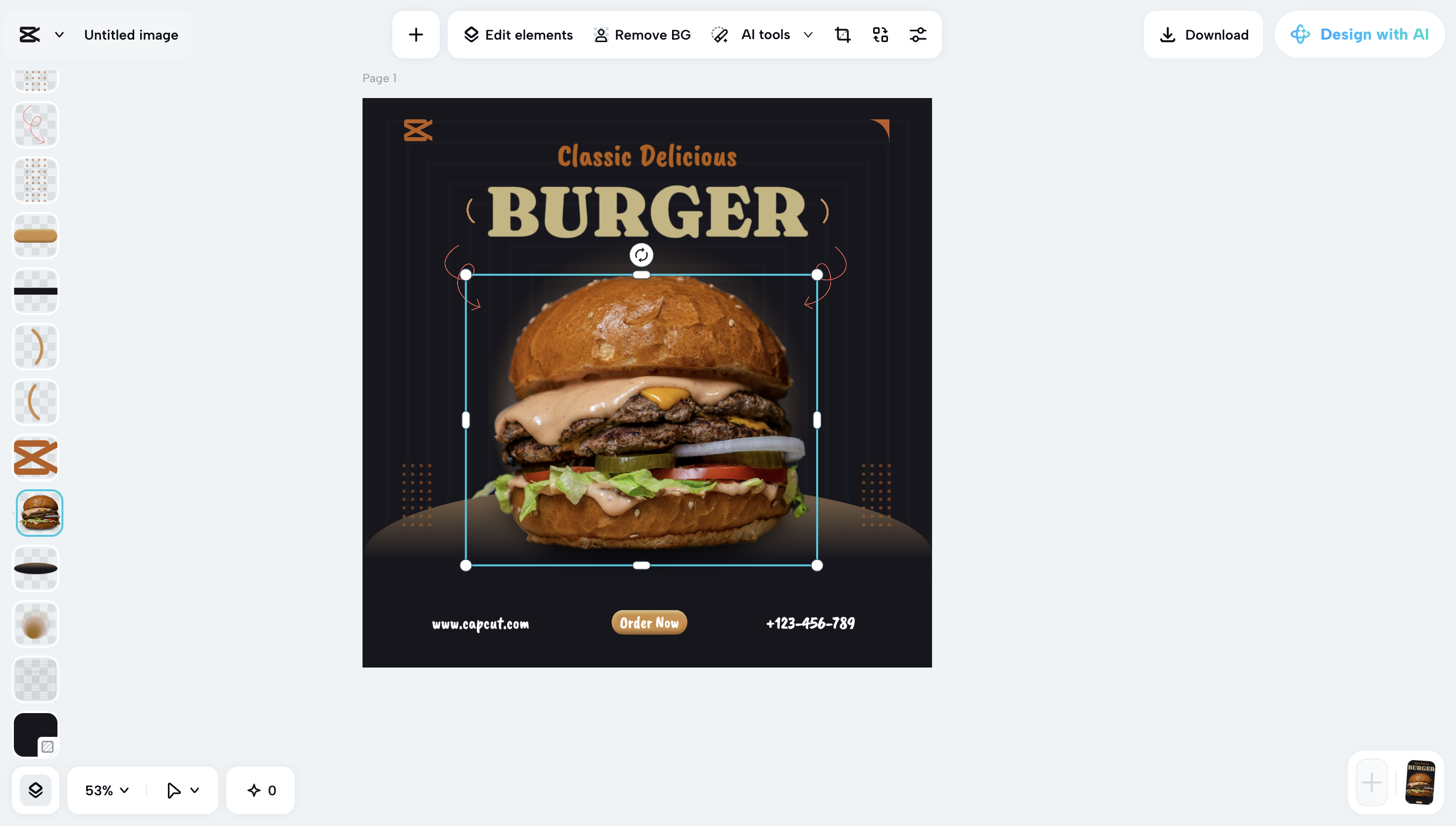 AI auto layout