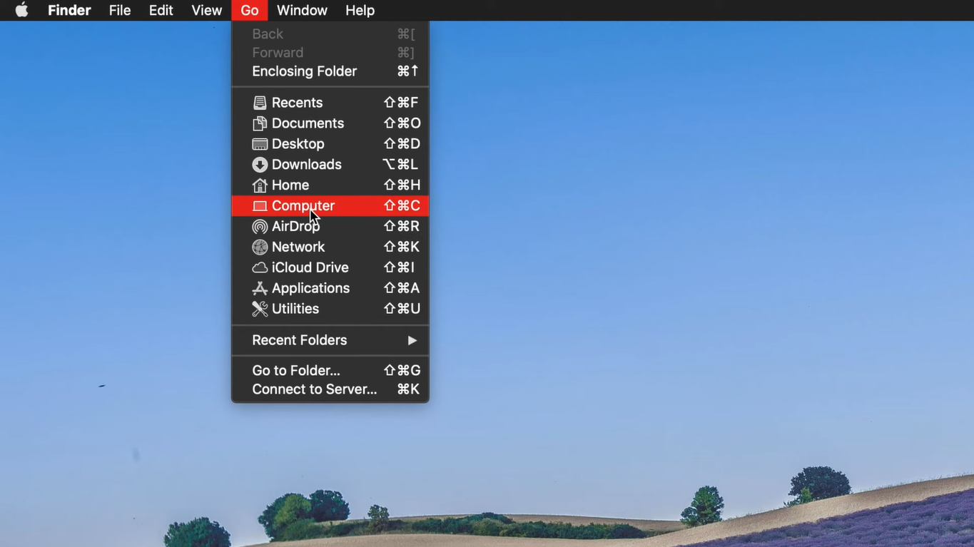 Truy cập Finder trong Final Cut Pro