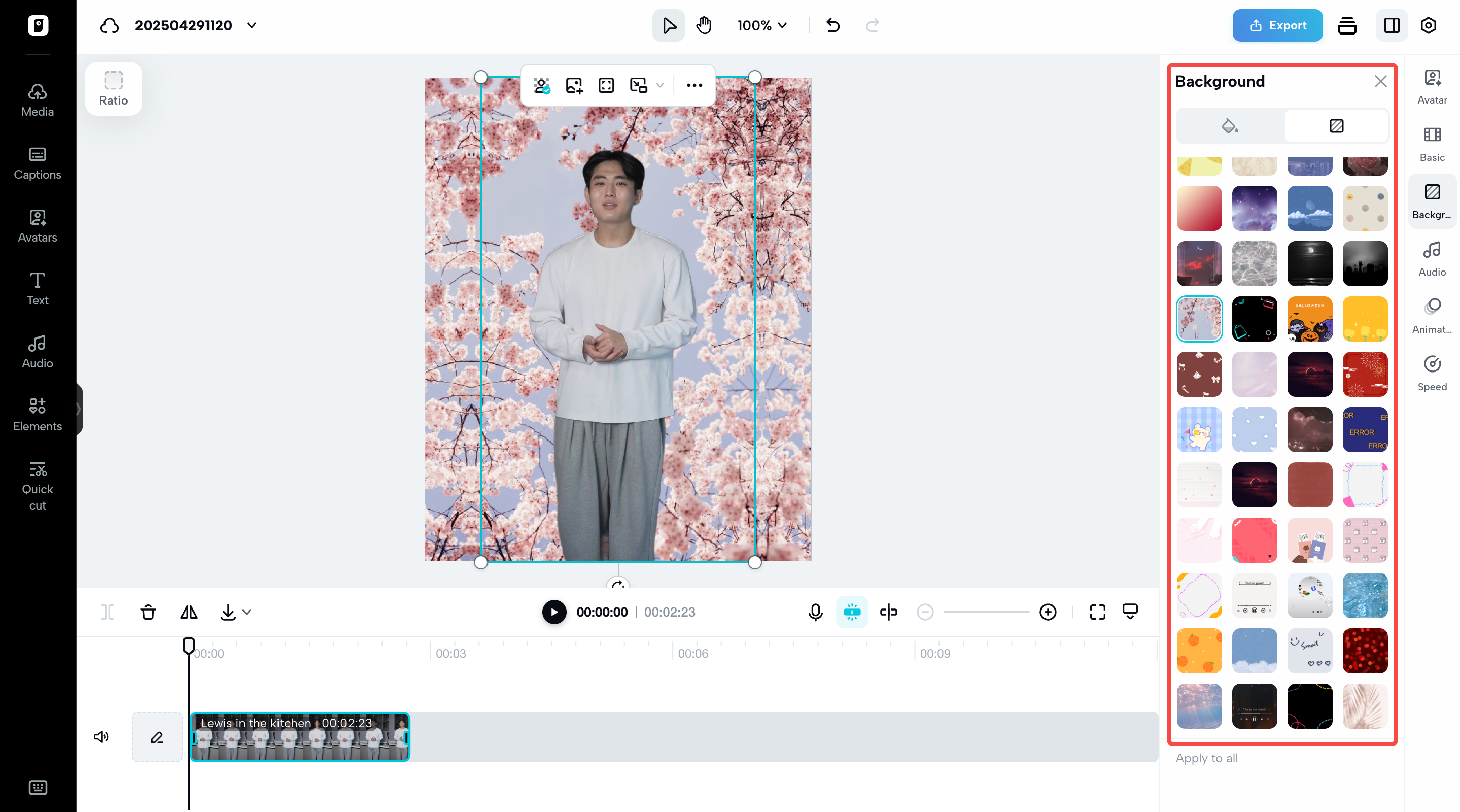 Multiple background options