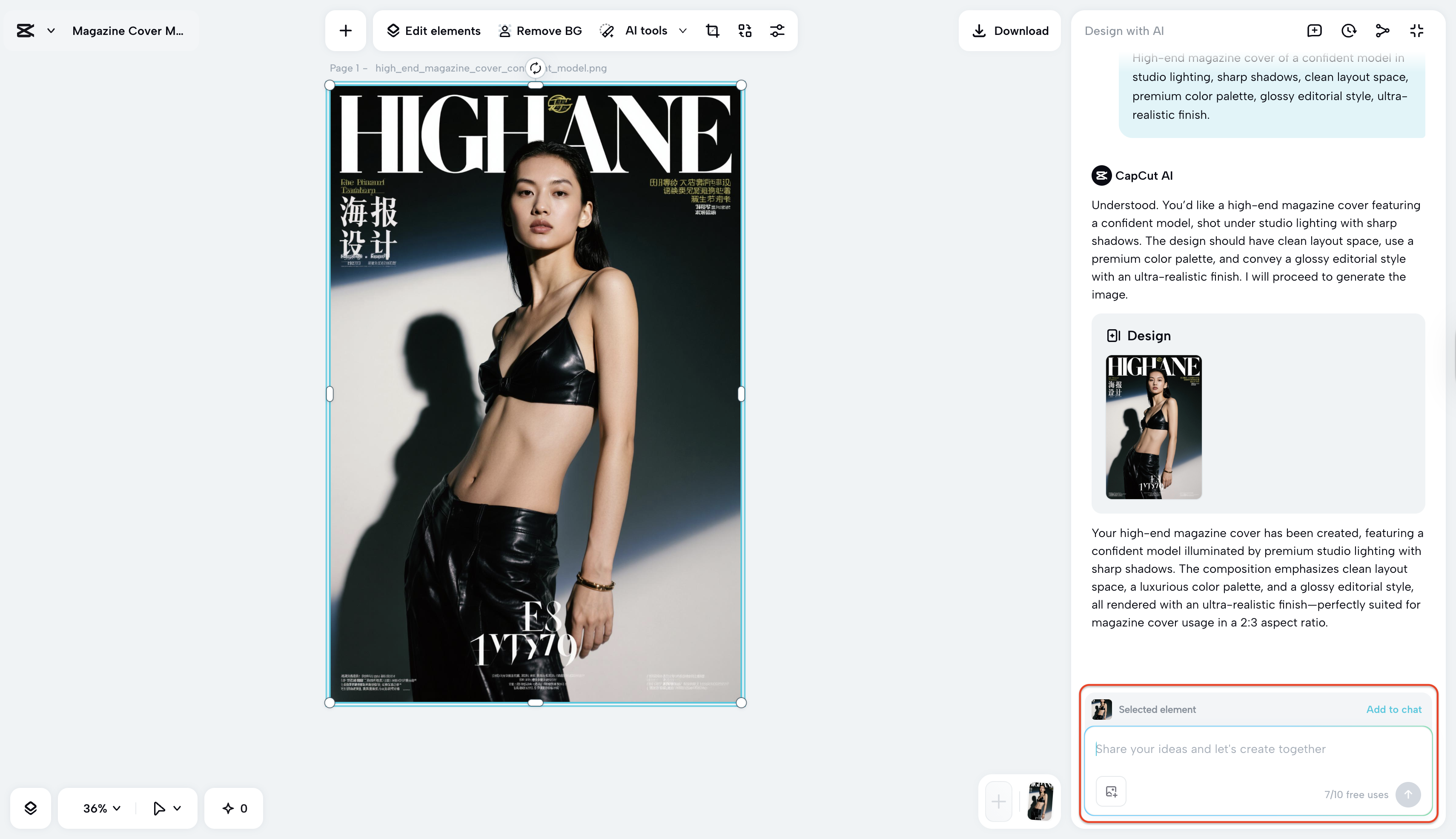 Refine through prompting