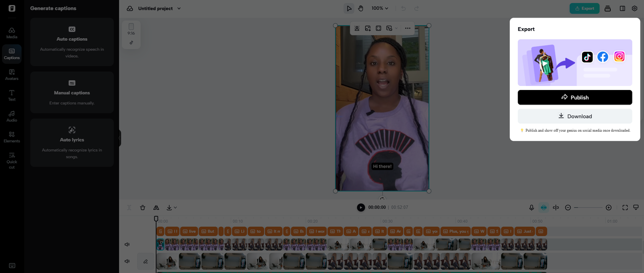 Export your video