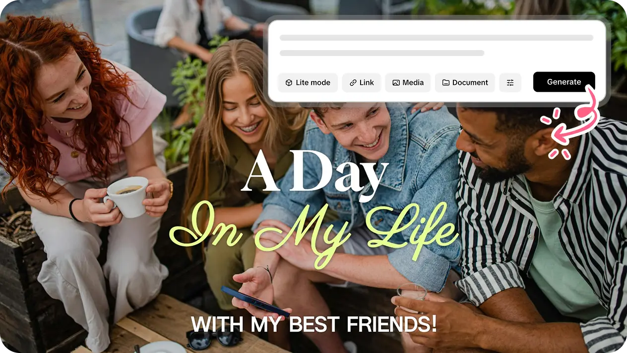 Create professional video with AI video generator