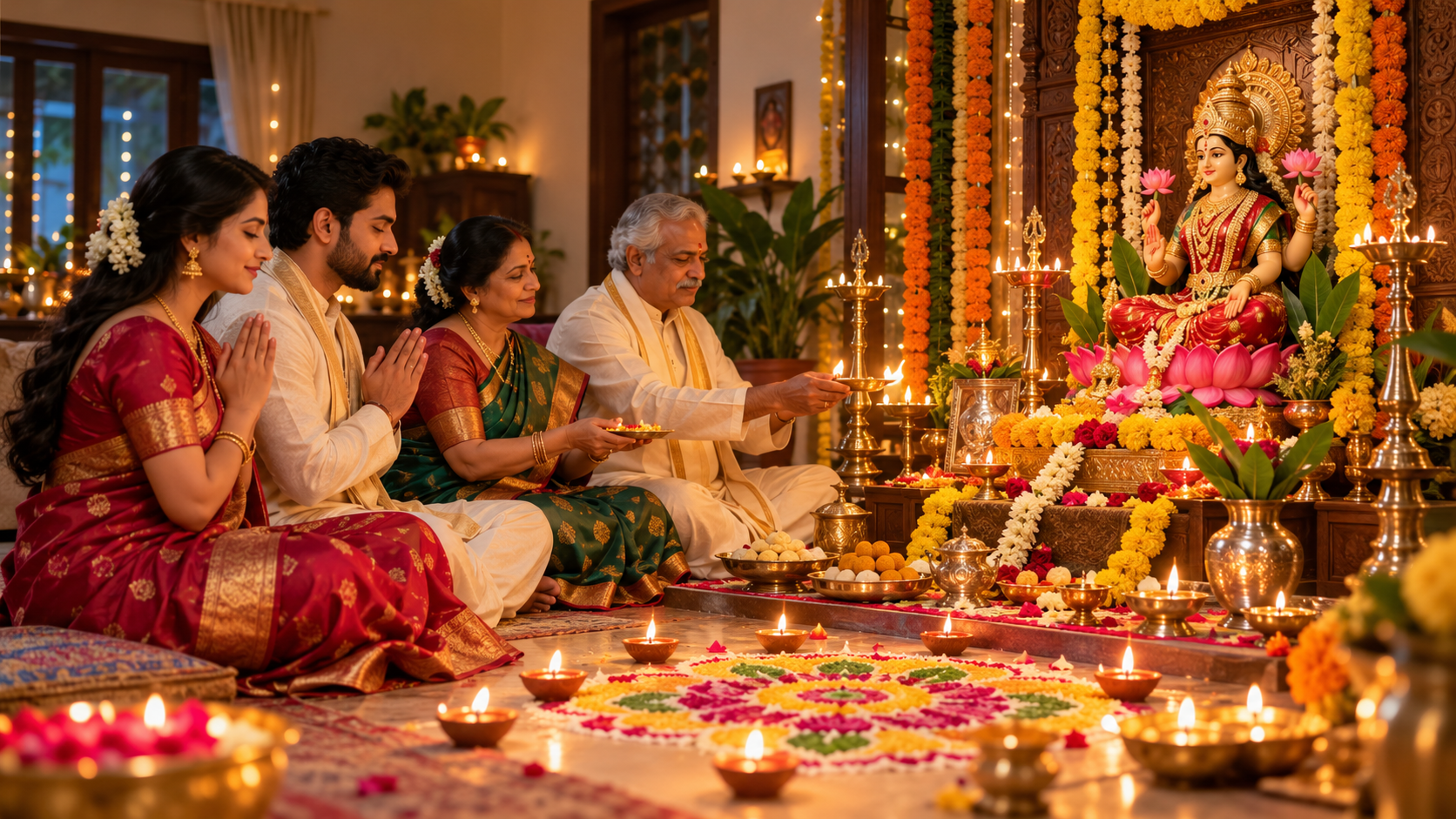 Diwali Lakshmi Puja prompts example