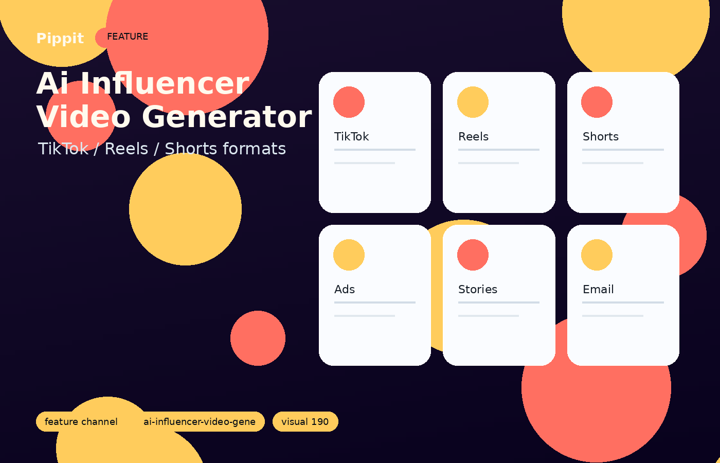 Ai Influencer Video Generator match the format to the social channel visual
