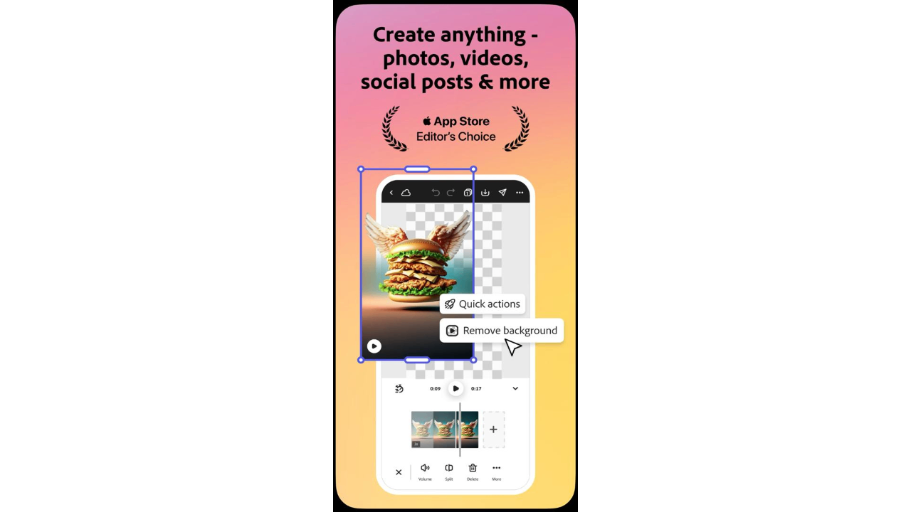 Gerador de pôsteres do Adobe Express