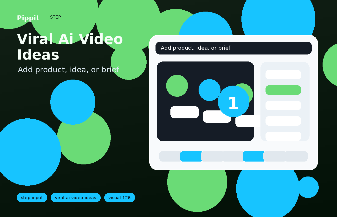 viral ai video ideas input step in Pippit