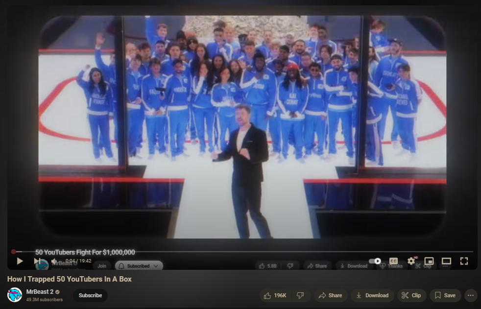 Film "Jak uwięziłem 50 YouTuberów w pudełku"
