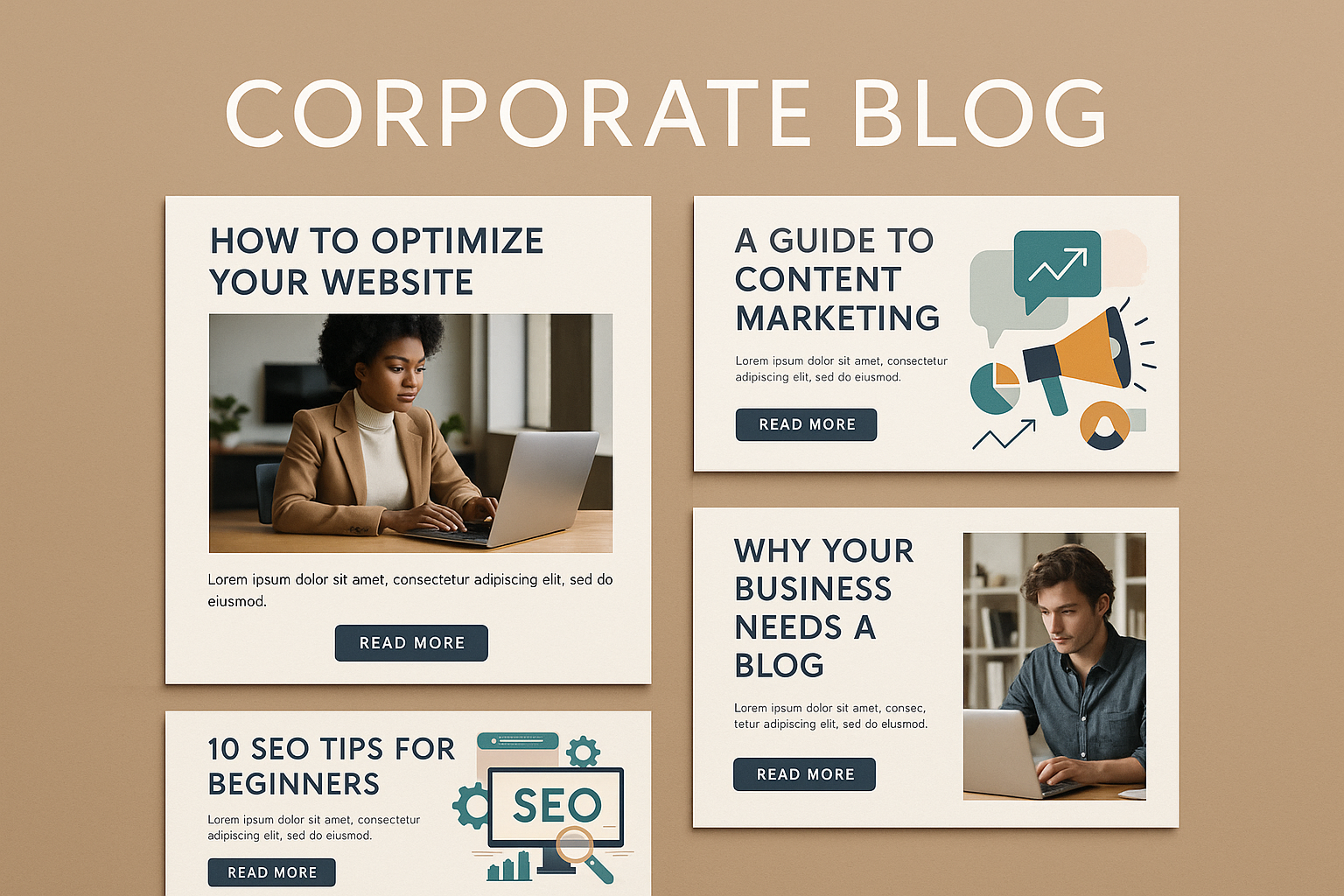 Corporate blogs & SEO articles as marketing collateral