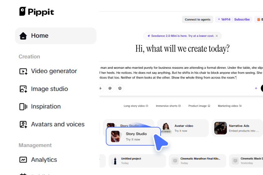 Step 1: Access the Story Studio