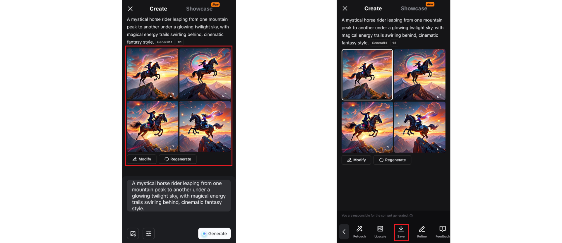 AI çiziminizi indirin