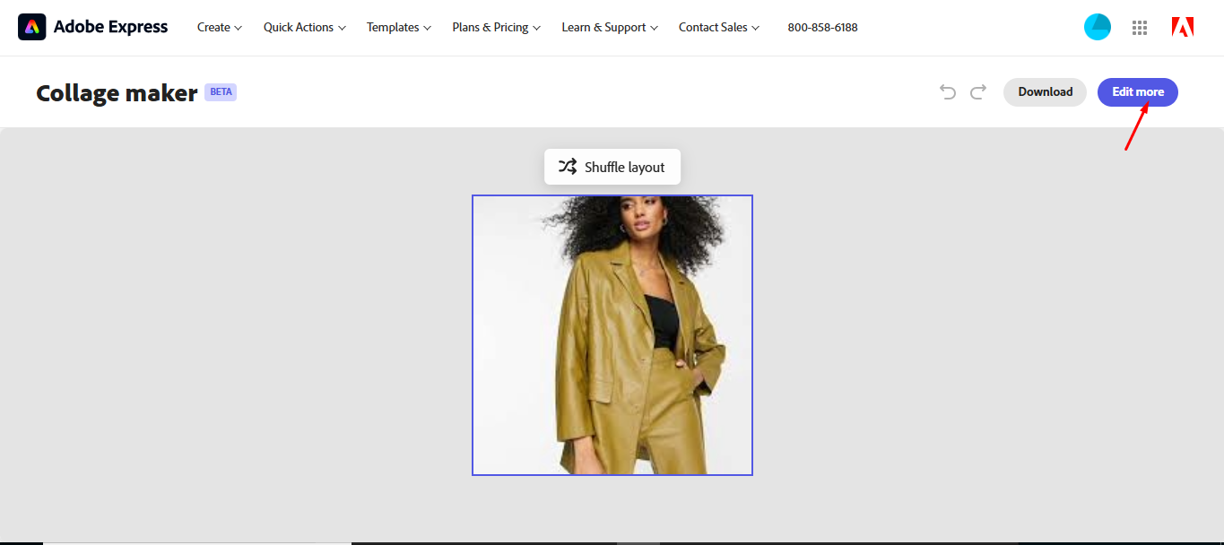 Uploading the photos to Adobe Express