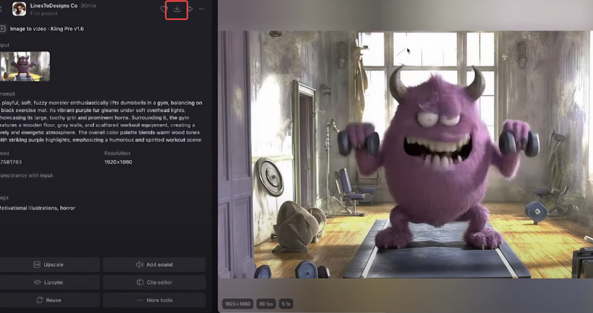Insira um prompt de texto e importe uma imagem para o Nim