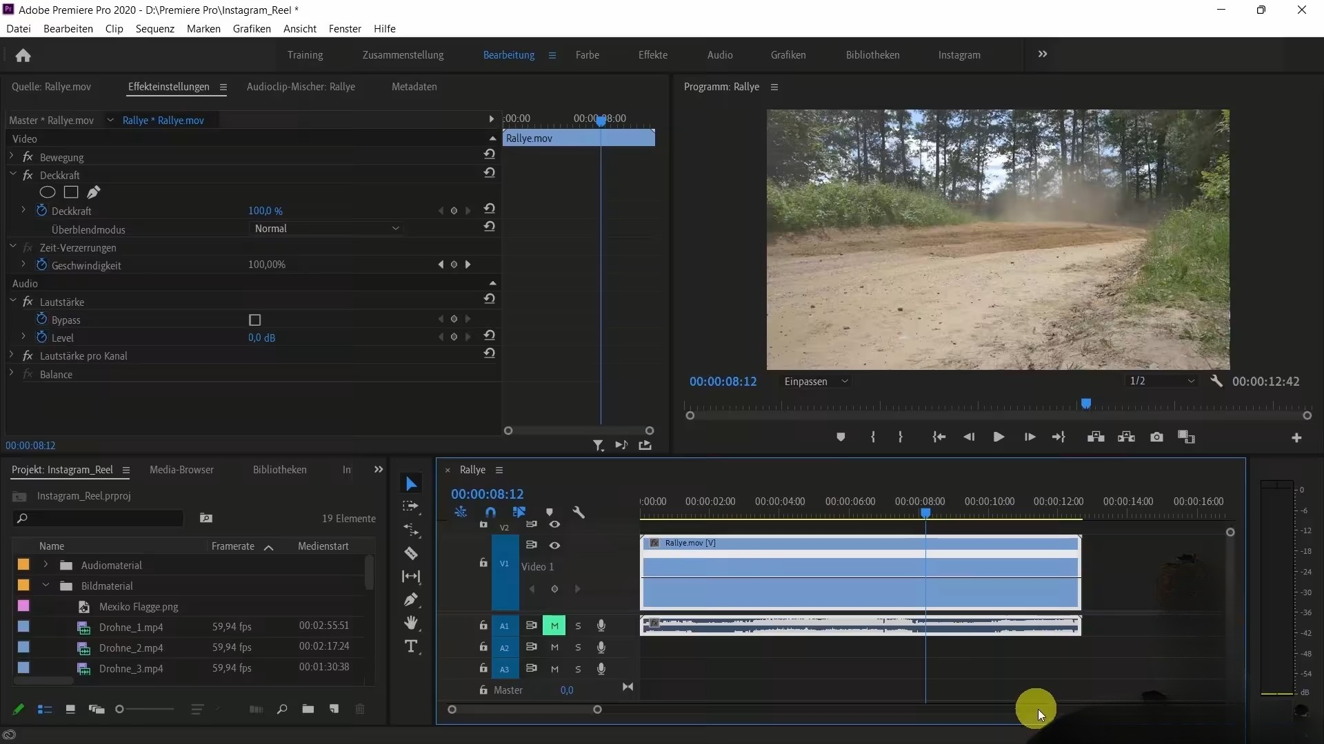 Activate time remapping in Premiere Pro