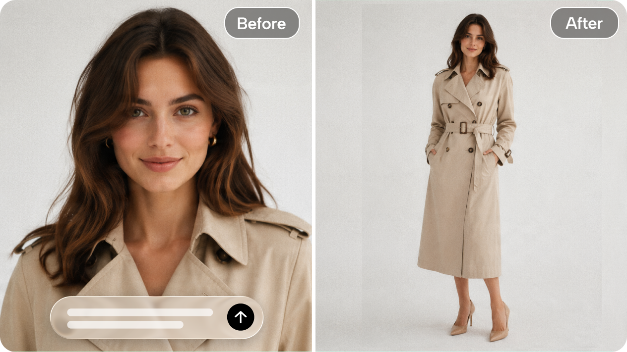 Turn a photo into a full body with image-to-image