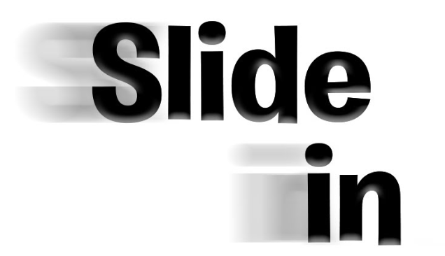 Types of Alight Motion text presets: Slide-in text