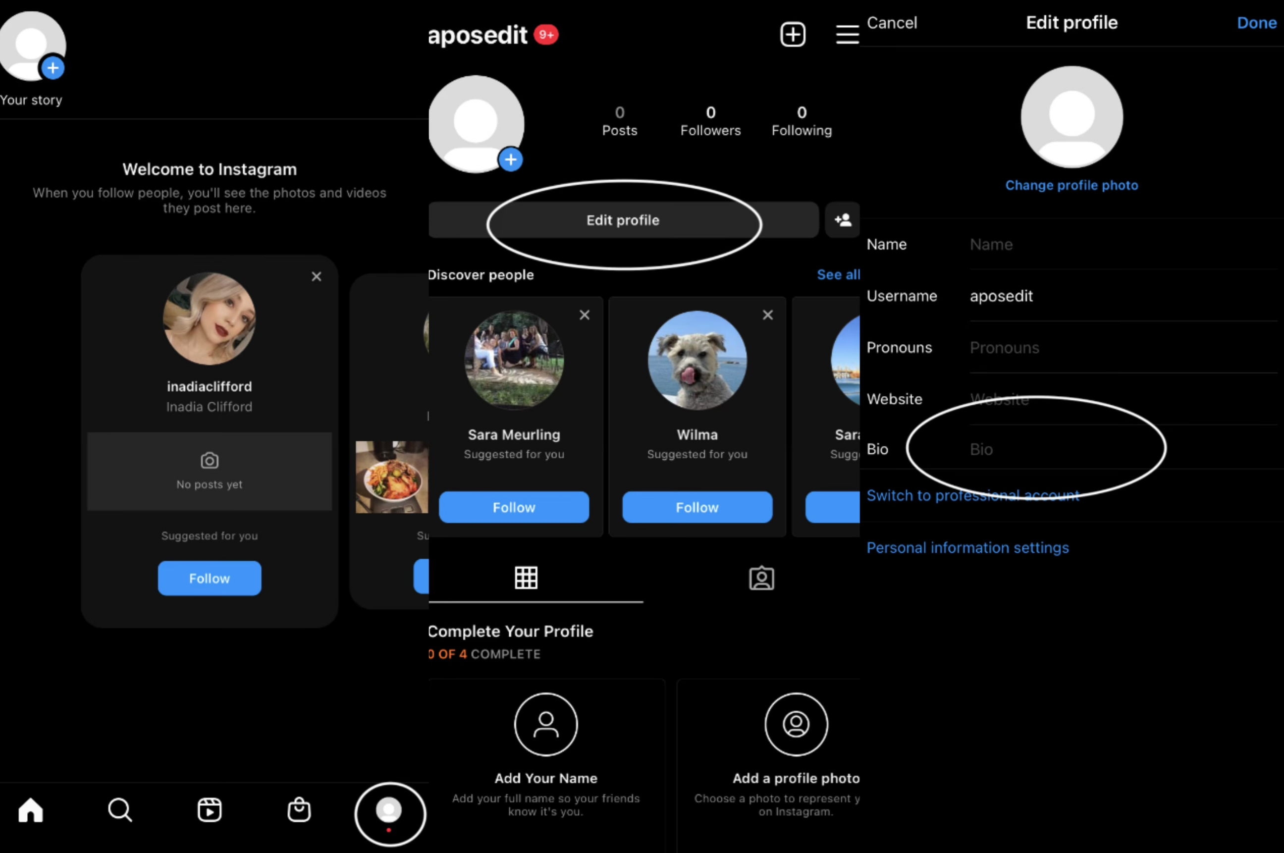 Kuinka muokata Instagram-bioa liike- ja henkilökohtaiseen käyttöön