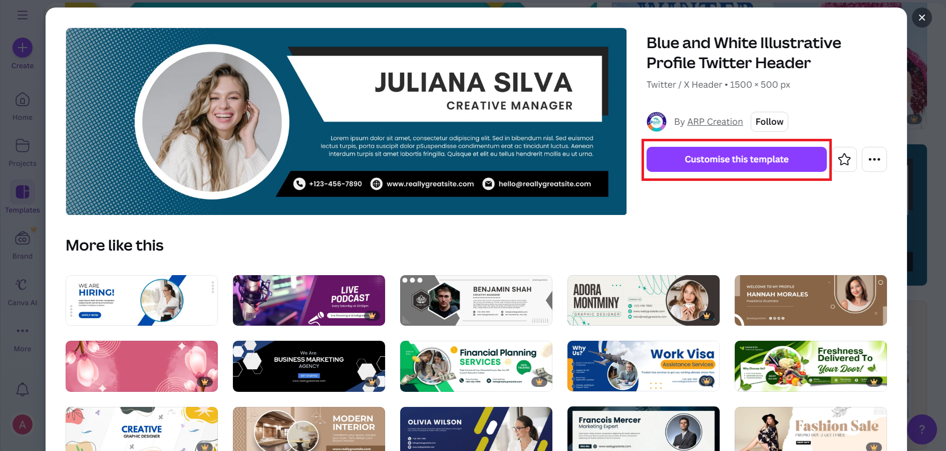 ปรับแต่งแบนเนอร์ในตัวแก้ไข