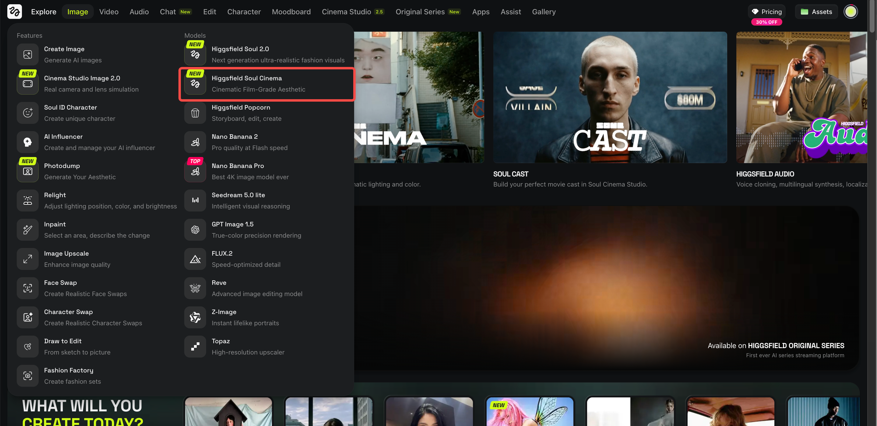 Open Higgsfield Soul Cinema