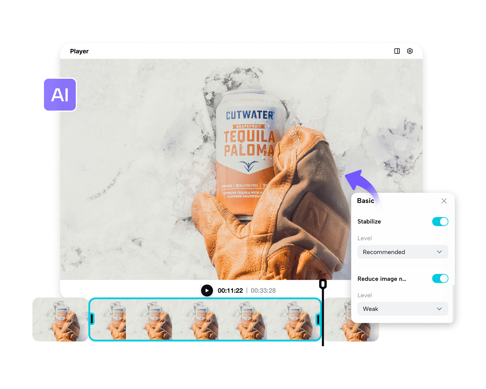 Free AI Denoise Video Editor Online 