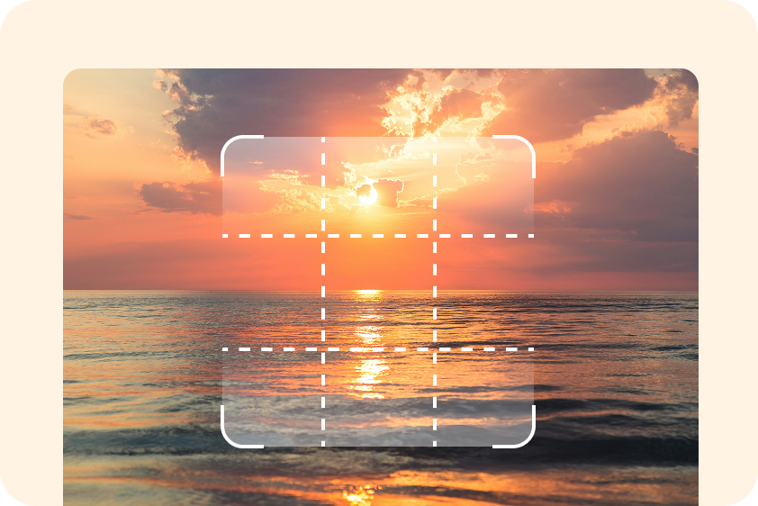 Leveling horizons using rotate an image