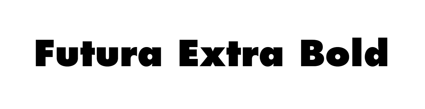 Futura Gaya fon Tebal Tambahan