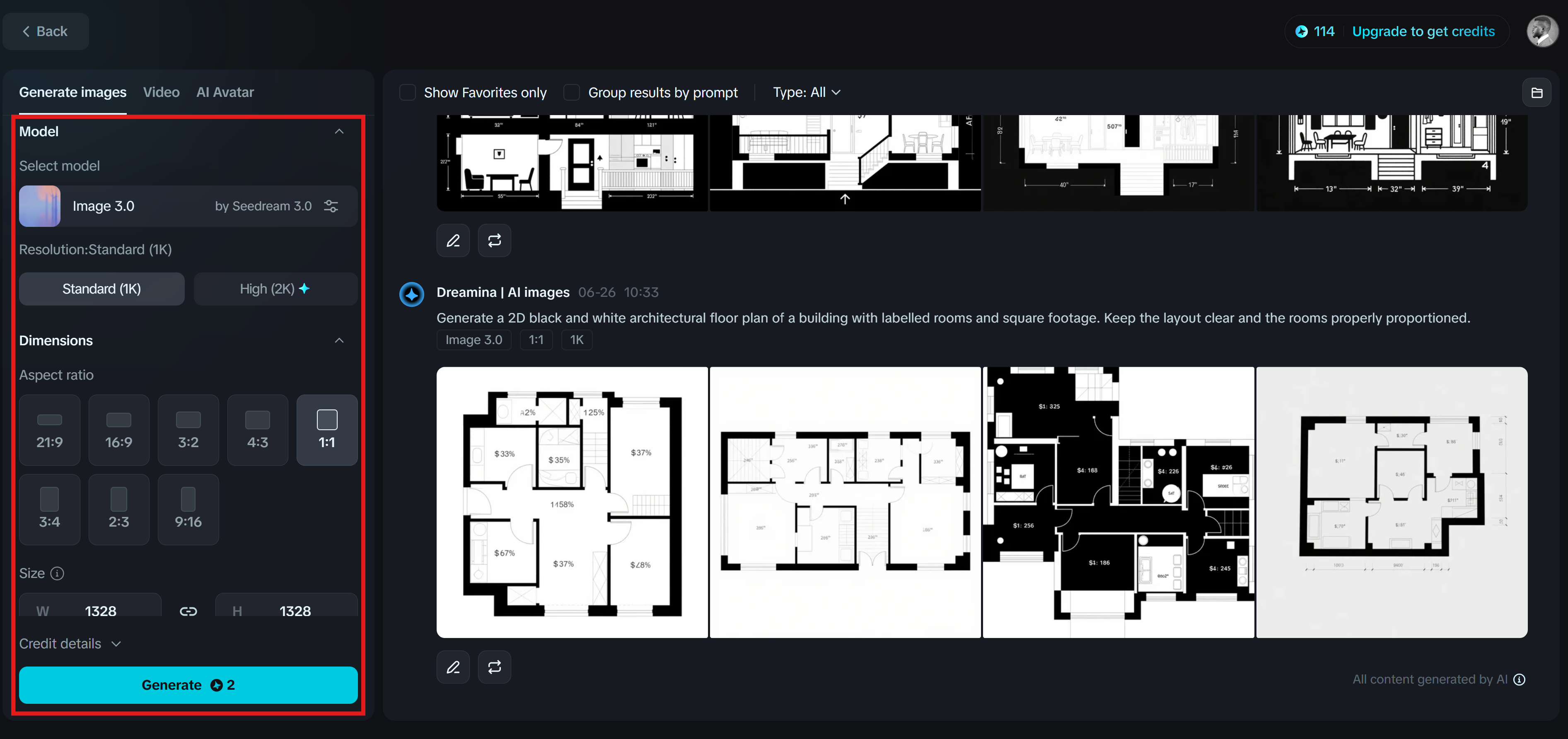 Dreamina yapay zeka kat planı oluşturucu ücretsiz