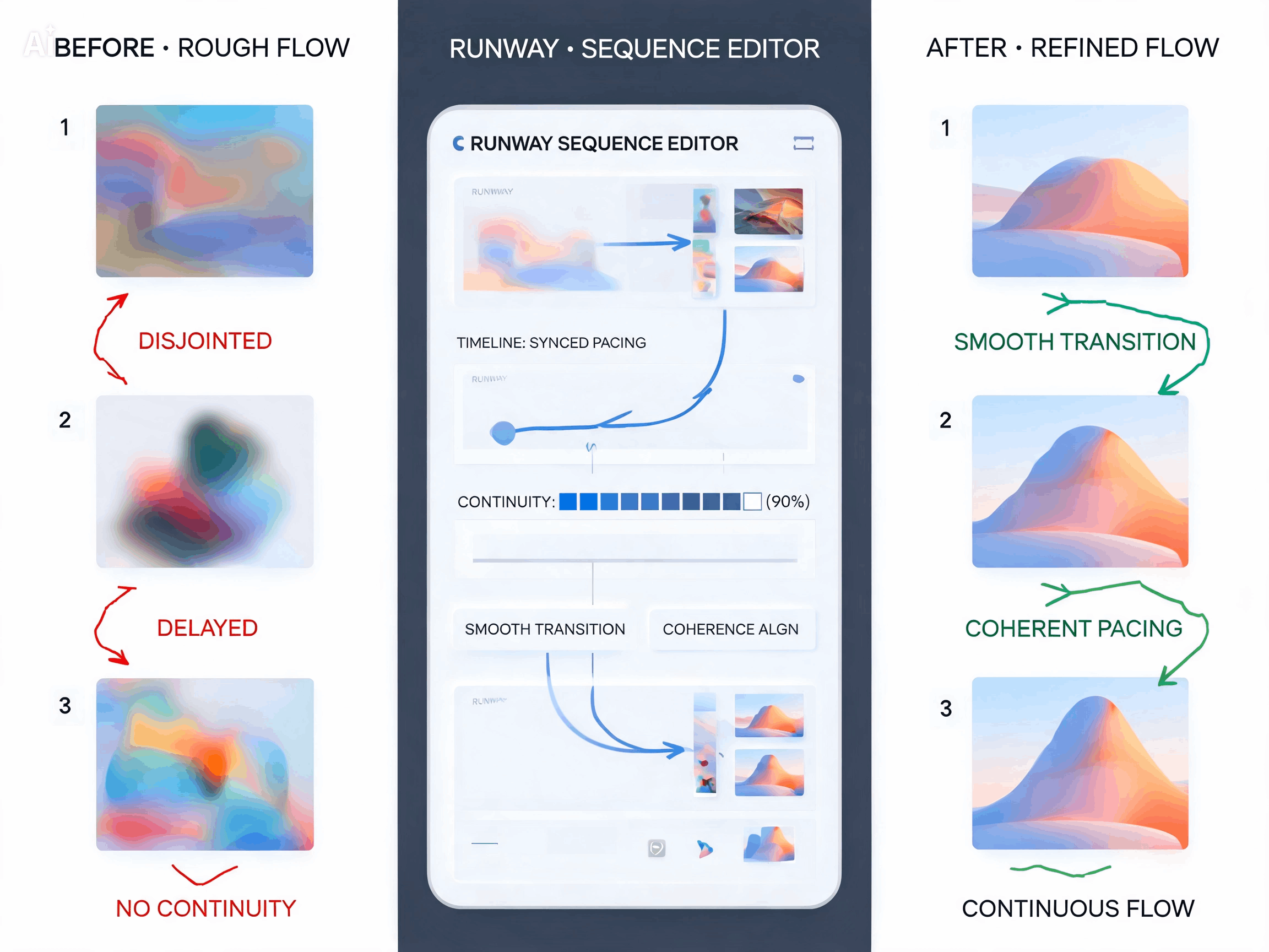 Refining visual flow