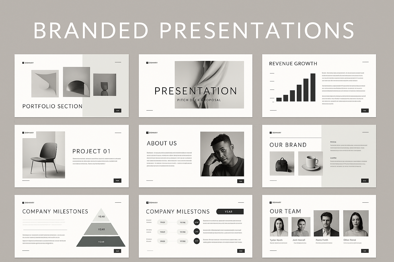 Branded presentations as marketing collateral