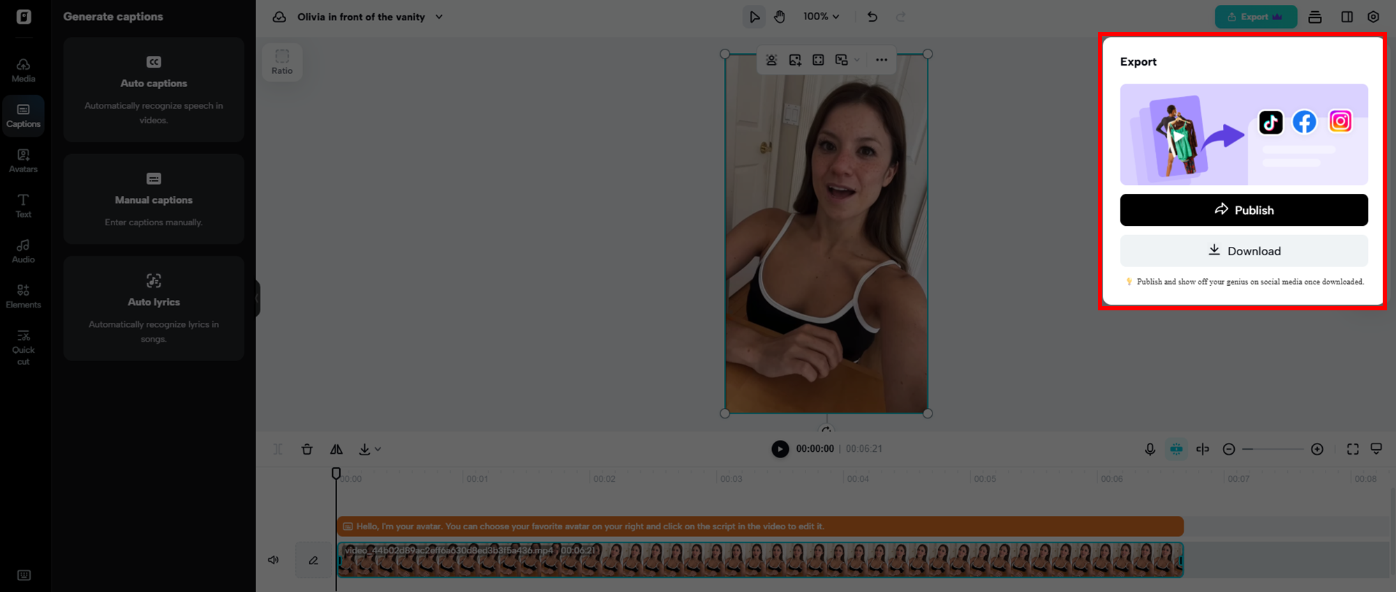 I-download ang iyong video