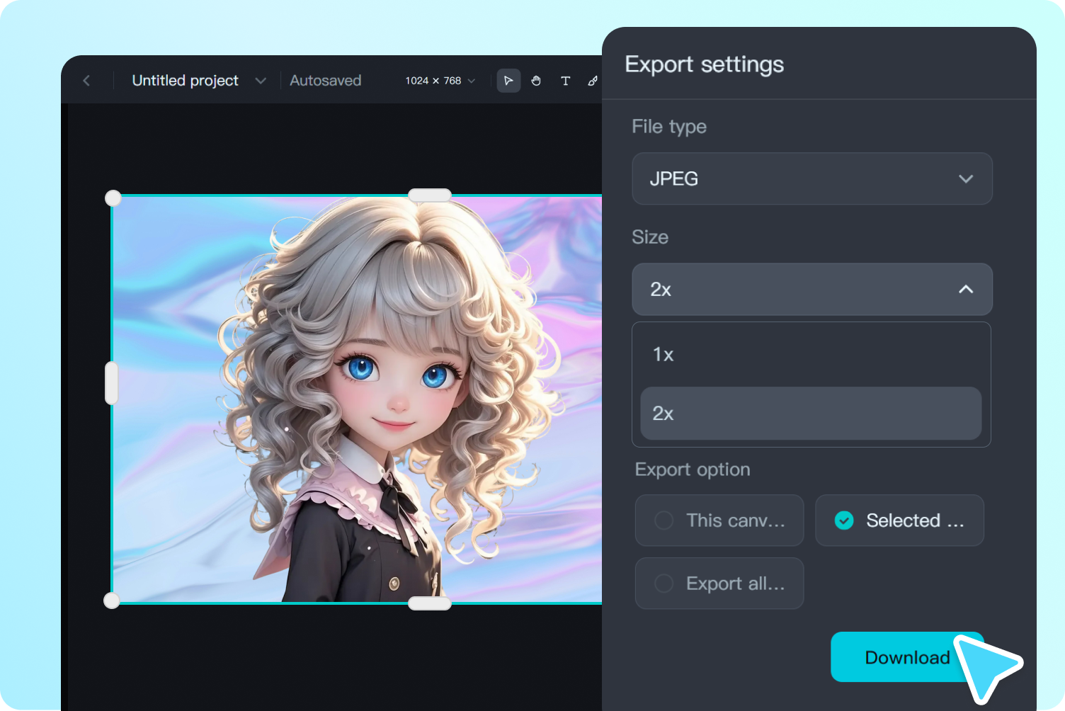 download ai changed photo background